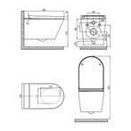 Douche WC Aqua Splash Wand Inclusief Afstandsbediening Wit, Ophalen of Verzenden, Nieuw