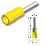 Tirex automotive Penstekker GEEL 2,7 mm geïsoleerd,, Ophalen of Verzenden, Nieuw
