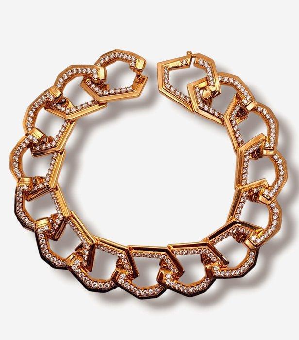 Armband - 18 karaat Geel goud, Prachtige 18k gouden en, Sieraden, Tassen en Uiterlijk, Armbanden
