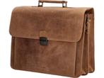 Old West Laptoptas 17,3 inch (43 cm) - Bruin, Verzenden, Nieuw