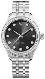 Paul Rich Crystelle Silver Black CRY05 dameshorloge, Sieraden, Tassen en Uiterlijk, Horloges | Dames, Overige merken, Staal, Staal
