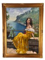 Salvatore Testa (1966) - Ritratto di modella in costiera, Antiek en Kunst