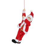 Kerstman 60 Cm Zingend En Klimmend Kerstman Met Cadeau Touw, Diversen, Kerst, Verzenden, Nieuw