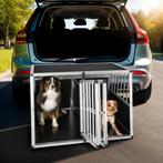 Hondenbench dubbel met schuine achterwand - met scheidingswa, Verzenden, Nieuw