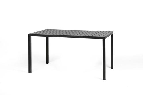Nardi Cube tuintafel 140x80 aluminium - Antraciet met, Tuin en Terras, Tuintafels, Ophalen of Verzenden