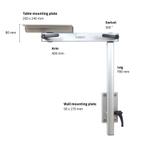 Lagun Onderstel voor Kuiptafel - Extra Hoog, Ophalen of Verzenden, Nieuw