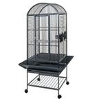 Strong Papegaaienkooi Villa Minerva 46x46x144 cm zilvergrijs, Dieren en Toebehoren, Vogels | Hokken en Kooien, Nieuw, Verzenden