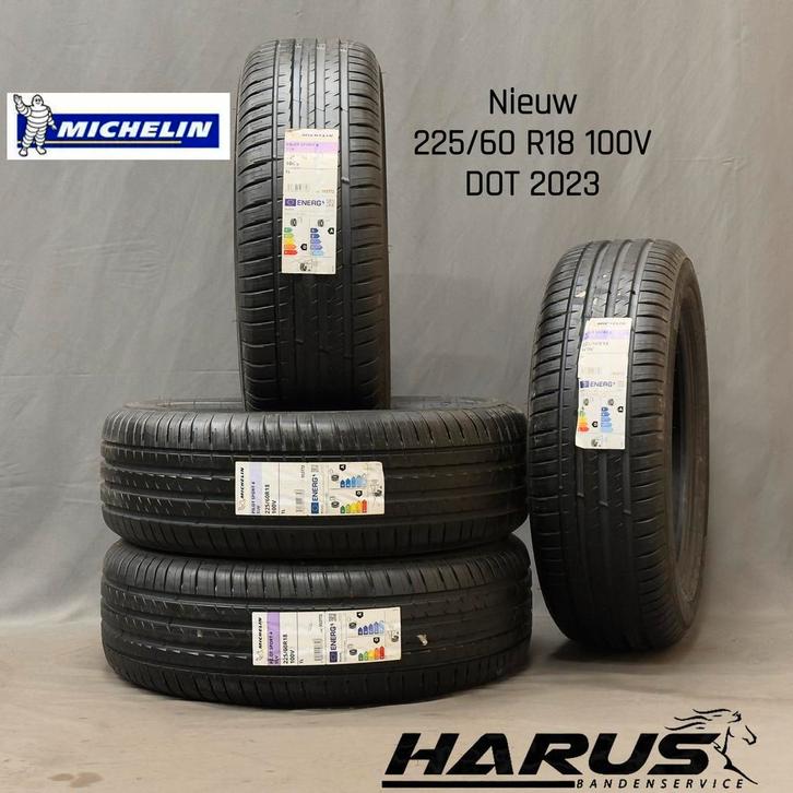 225/60/18 100V Michelin zomerbanden nieuw 4X, Auto-onderdelen, Banden en Velgen, 18 inch, Erkend duurzaam, Zomerbanden, 225 mm