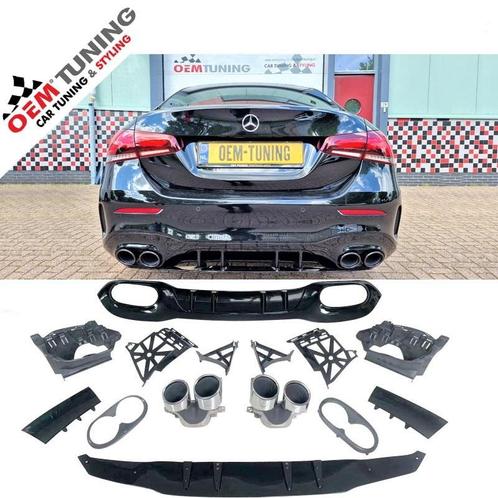 A45 S AMG Look Diffuser W177 | Mercedes-Benz A-Class SEDAN, Auto-onderdelen, Carrosserie en Plaatwerk, Achter, Bumper, Mercedes-Benz