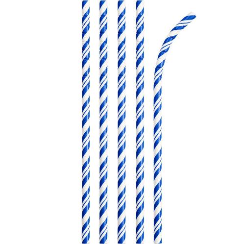Blauwe Rietjes Gestreept 24st, Hobby en Vrije tijd, Feestartikelen, Nieuw, Verzenden