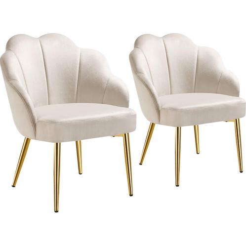 Cocktail stoel Hellen, gestoffeerd met fluwelen bekleding -, Huis en Inrichting, Stoelen, Verzenden