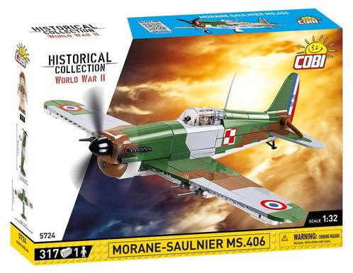 Cobi WW2 5724 - Morane Saulnier MS.406 (Leger bouwsets), Kinderen en Baby's, Speelgoed | Bouwstenen, Nieuw, Verzenden