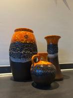 jasba - Vaas (3) - west germany - Drie Jasba vazen, Antiek en Kunst, Antiek | Glas en Kristal