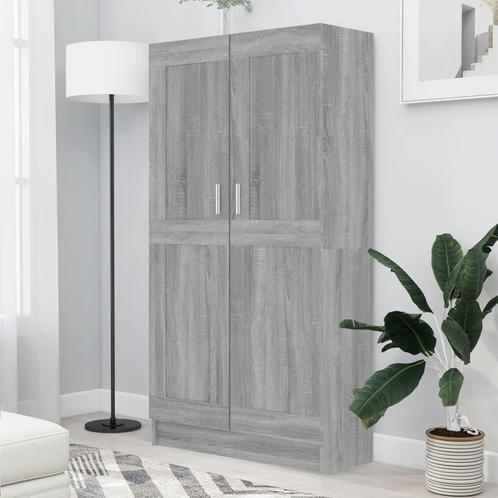 vidaXL Boekenkast 82,5x30,5x150 cm bewerkt hout grijs sonoma, Huis en Inrichting, Kasten | Boekenkasten, 25 tot 50 cm, Nieuw, Overige houtsoorten