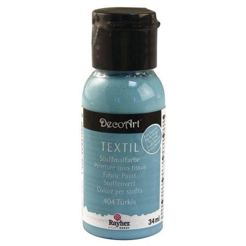 Textielverf stoffenverf, flacon à 34 ml, turquoise, Hobby en Vrije tijd, Knutselen, Nieuw, Ophalen of Verzenden