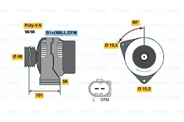 Dynamo / Alternator MERCEDES-BENZ C-KLASSE (C 180), Auto-onderdelen, Motor en Toebehoren, Nieuw, Ophalen of Verzenden