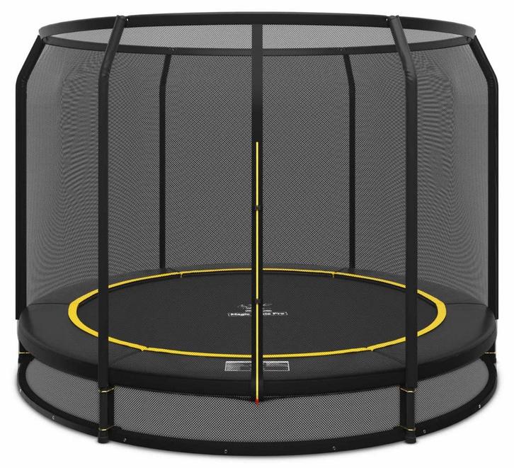 Ingraaf Trampoline Magic Circle Pro Black 251 cm met, Kinderen en Baby's, Speelgoed | Buiten | Trampolines, Nieuw, Ophalen of Verzenden