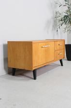 Vintage dressoir, tv-meubel jaren 50, Gebruikt, Mid century, 100 tot 150 cm, Eikenhout