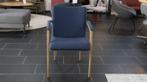 Eetkamerstoel Leolux Camarilla  blauw, Huis en Inrichting, Stoelen, Ophalen of Verzenden, Zo goed als nieuw, Stof