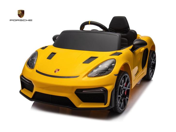 Porsche Spyder RS, 12 volt Kinder Accu Auto, rubberen banden, Kinderen en Baby's, Speelgoed | Buiten | Accuvoertuigen, Nieuw, Ophalen of Verzenden
