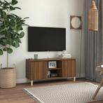 vidaXL Tv-meubel met houten poten 103,5x35x50 cm bruineikenk
