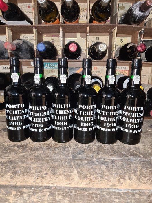 1996 Hutcheson - Colheita Port - Porto - 6 Flessen (0.75, Verzamelen, Wijnen
