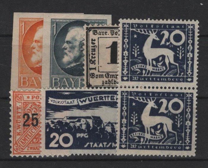 Altdeutschland - 6 bijzondere **/MNH waarden, Postzegels en Munten, Postzegels | Europa | Duitsland