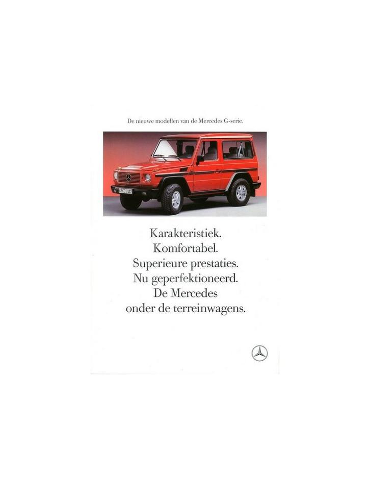1989 MERCEDES BENZ G KLASSE BROCHURE NEDERLANDS, Boeken, Auto's | Folders en Tijdschriften