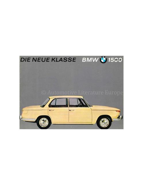 1963 BMW 1500 BROCHURE DUITS, Boeken, Auto's | Folders en Tijdschriften, BMW