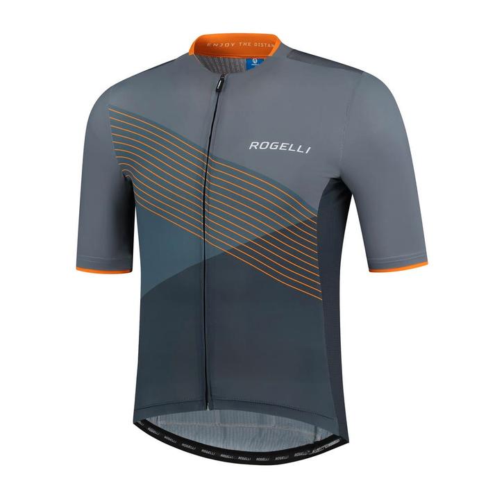 Spike fietsshirt Km  Grijs/oranje, Fietsen en Brommers, Fietsaccessoires | Fietskleding, Heren, Nieuw, Verzenden