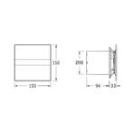Badkamer Ventilator Cata E-100 GBTH Timer En Vochtsensor 100, Ophalen of Verzenden, Nieuw