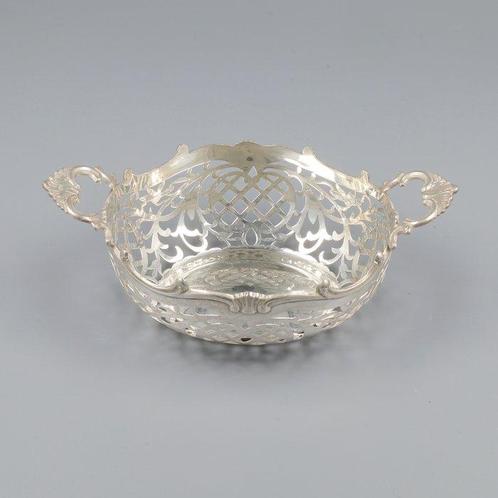 Zilverfabriek Voorschoten - Bonbon mand - .833 zilver, Antiek en Kunst, Antiek | Goud en Zilver
