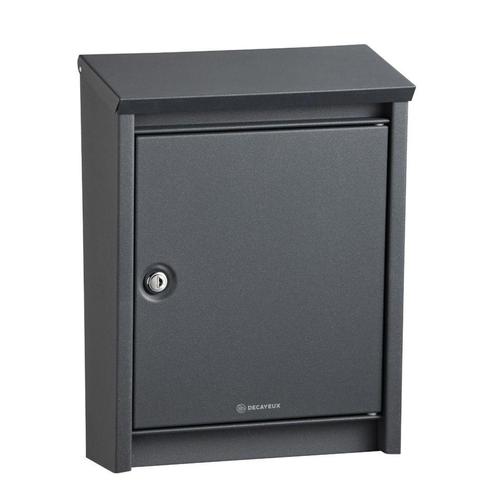 Decayeux D110 wandbrievenbus staal - antraciet, Tuin en Terras, Brievenbussen, Nieuw, Verzenden