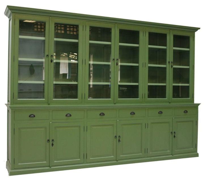 Buffetkast XL rietgroen - groen Dronten 300cm, Huis en Inrichting, Kasten | Buffetkasten, Ophalen of Verzenden