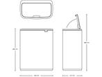 Brabantia Bo Touch Bin - Prullenbak - 60 liter - Matt Black, Verzenden, Zo goed als nieuw