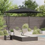vidaXL Cantilever Banana Parasol Zwart 249 x 249 x 250 cm, Tuin en Terras, Parasols, Verzenden, Nieuw, 2 tot 3 meter