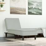 vidaXL Chaise longue fluweel lichtgrijs, Huis en Inrichting, Banken | Sofa's en Chaises Longues, Verzenden, Nieuw