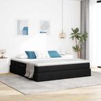 vidaXL Opbergbed met matras met matras Zwart 160 x 200 cm, Huis en Inrichting, Verzenden, Nieuw, Zwart