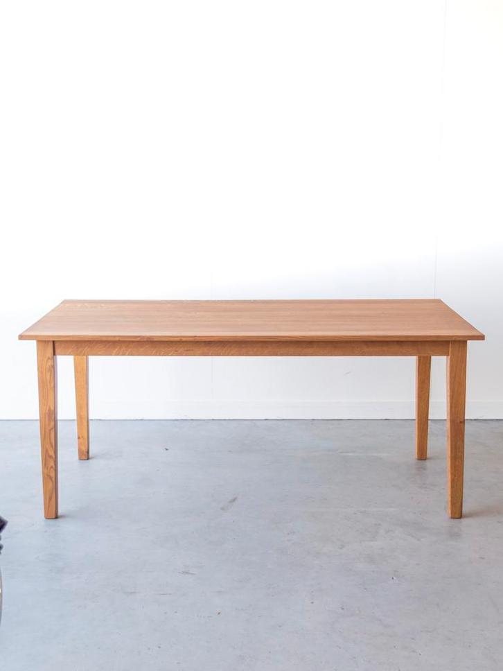 Eiken eettafel 180 cm | Landelijk | Vavivo, Huis en Inrichting, Tafels | Eettafels, 50 tot 100 cm, 150 tot 200 cm, Rechthoekig