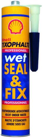 Shell Tixophalte Wet Seal  Fix bitumenkit zwart 310ml, Ophalen of Verzenden, Nieuw