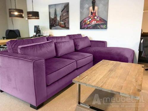 Loungebank Amsterdam - loungebanken - Paars, Huis en Inrichting, Banken | Sofa's en Chaises Longues, Nieuw, Stof