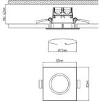 LED Spot - Inbouwspot - Trion Zagrona - 5W - Waterdicht IP65, Huis en Inrichting, Lampen | Spots, Metaal of Aluminium, Nieuw, Ophalen of Verzenden