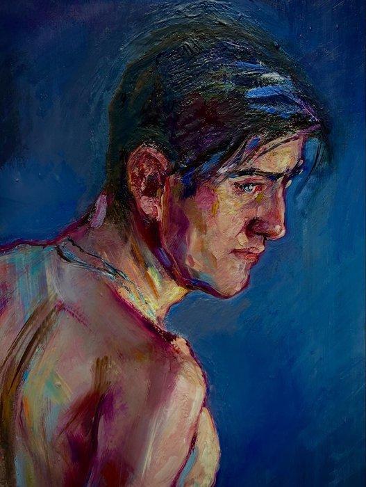 Pietro Corridori - Samuele tra luce e desiderio, Antiek en Kunst, Kunst | Schilderijen | Modern