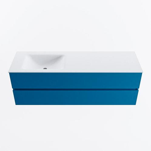 MONDIAZ VICA 150cm badmeubel onderkast Jeans 2 lades., Doe-het-zelf en Verbouw, Sanitair, Bad, Nieuw, Ophalen of Verzenden