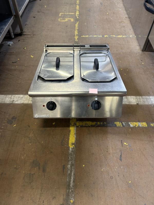 Occasion Mareno Dubbel friteuse, Zakelijke goederen, Horeca | Keukenapparatuur, Gebruikt, Ophalen