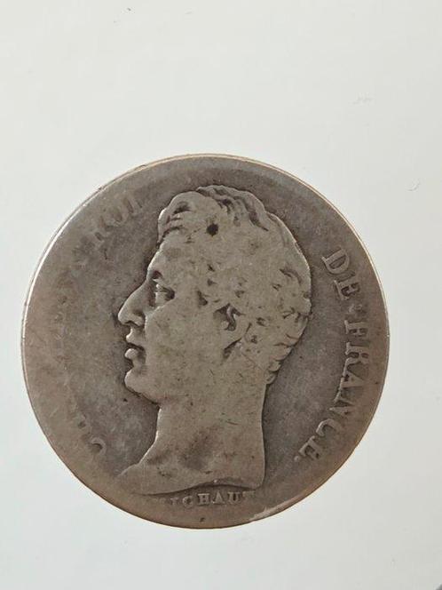 Frankrijk. Charles X. 1 Franc 1828-H, La Rochelle (Zonder, Postzegels en Munten, Munten | Europa | Euromunten