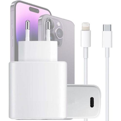 iPhone Power Adapter 45W + USB C naar Lightning Kabel, Telecommunicatie, Mobiele telefoons | Telefoon-opladers, Ophalen of Verzenden