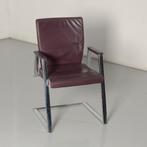 Sedus MC-280 vergaderstoel, paars leder, sledeframe, Huis en Inrichting, Bureaustoelen, Ophalen of Verzenden, Nieuw
