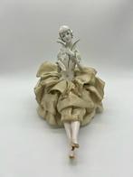 Hand painted Half Doll with Legs pin cushion - Art Deco -