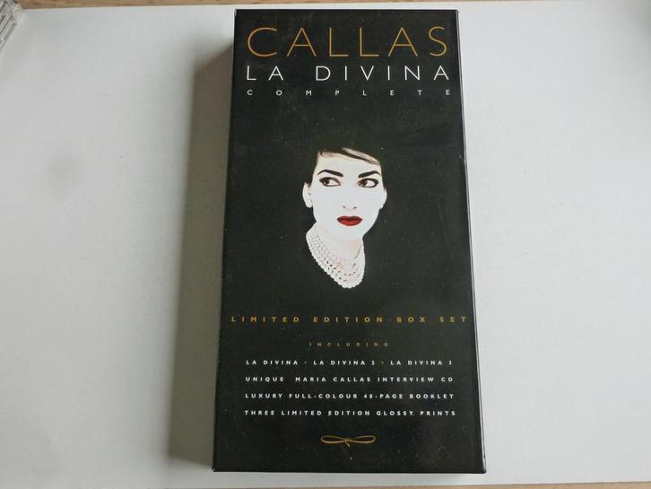 Maria Callas - La Divina (4 CD) Limited Edition Box, Cd's en Dvd's, Cd's | Klassiek, Zo goed als nieuw, Verzenden